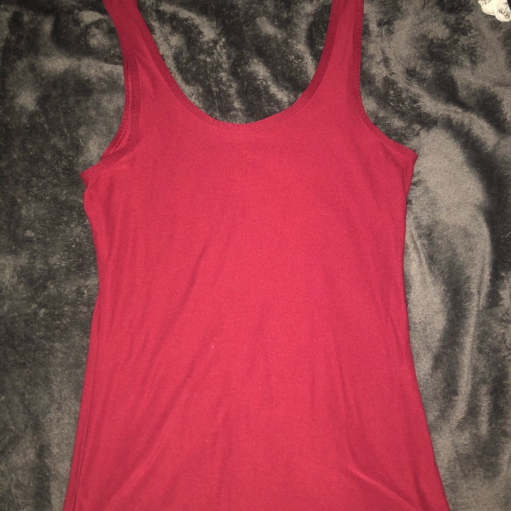 Plain Red Tank Top - Picture 2 of 3